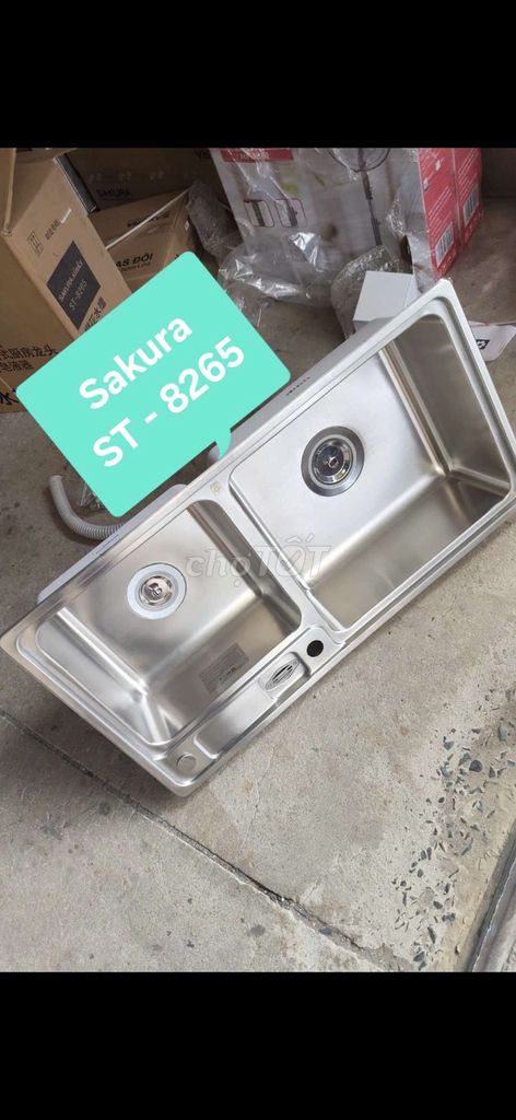 Thanh lý bồn sink chậu rửa đôi inox Sakura đẹp 99%. Mua bán Thiết bị vệ sinh, nhà tắm tại Huyện Bình Chánh Tp Hồ Chí Minh được đăng bởi Trần Gia Phát hình 1