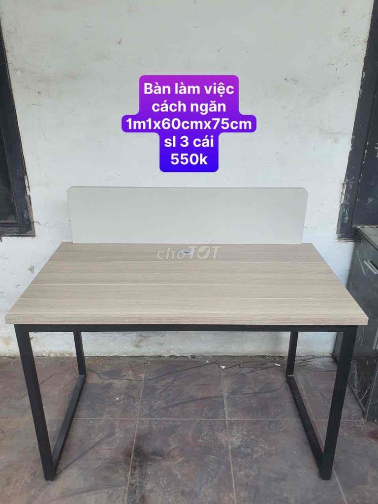 thanh lý bàn làm việc cũ 1m2