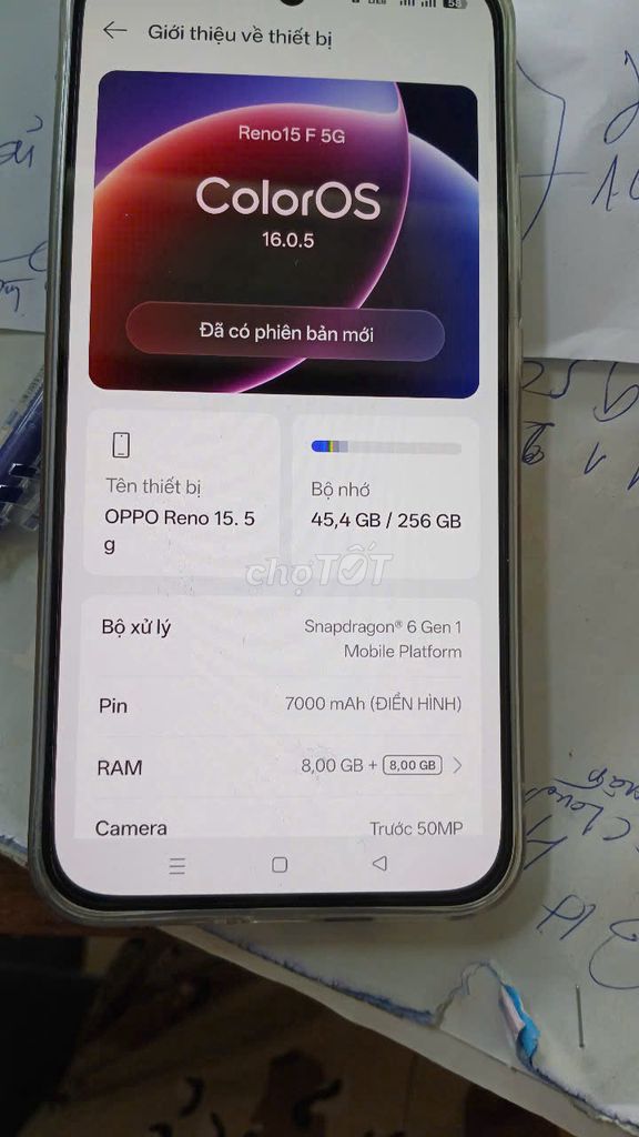 OPPO Reno 15F 5G 8GB/256GB Mới. Mua bán Điện thoại tại Quận Thanh Khê Đà Nẵng được đăng bởi Trần văn hưng hình 1