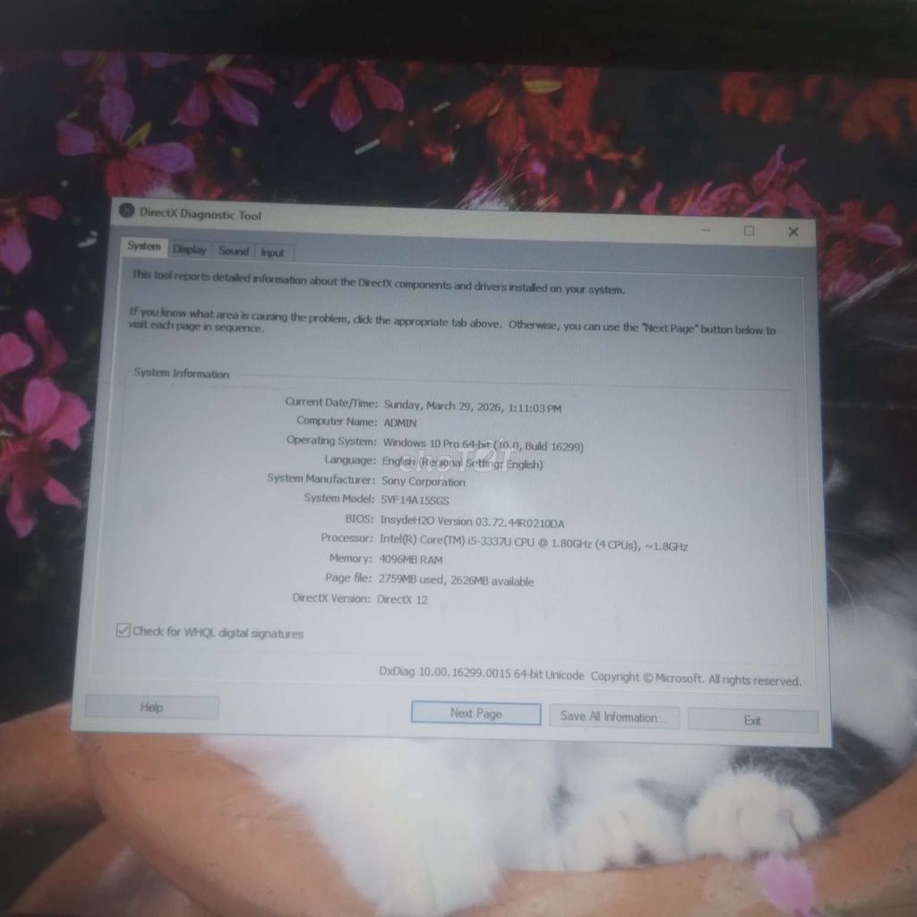 Sony SVF14A15SGS i5 gen 3337u  14 inch 4GB/160GB. Mua bán Laptop tại Huyện Hóc Môn Tp Hồ Chí Minh được đăng bởi Thanh Bình hình 1