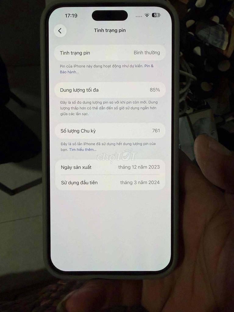 Iphone15 ProMax 256GB đẹp. Mua bán Điện thoại tại Thị xã Hương Thủy Thừa Thiên Huế được đăng bởi Võ Thanh Bảo hình 1