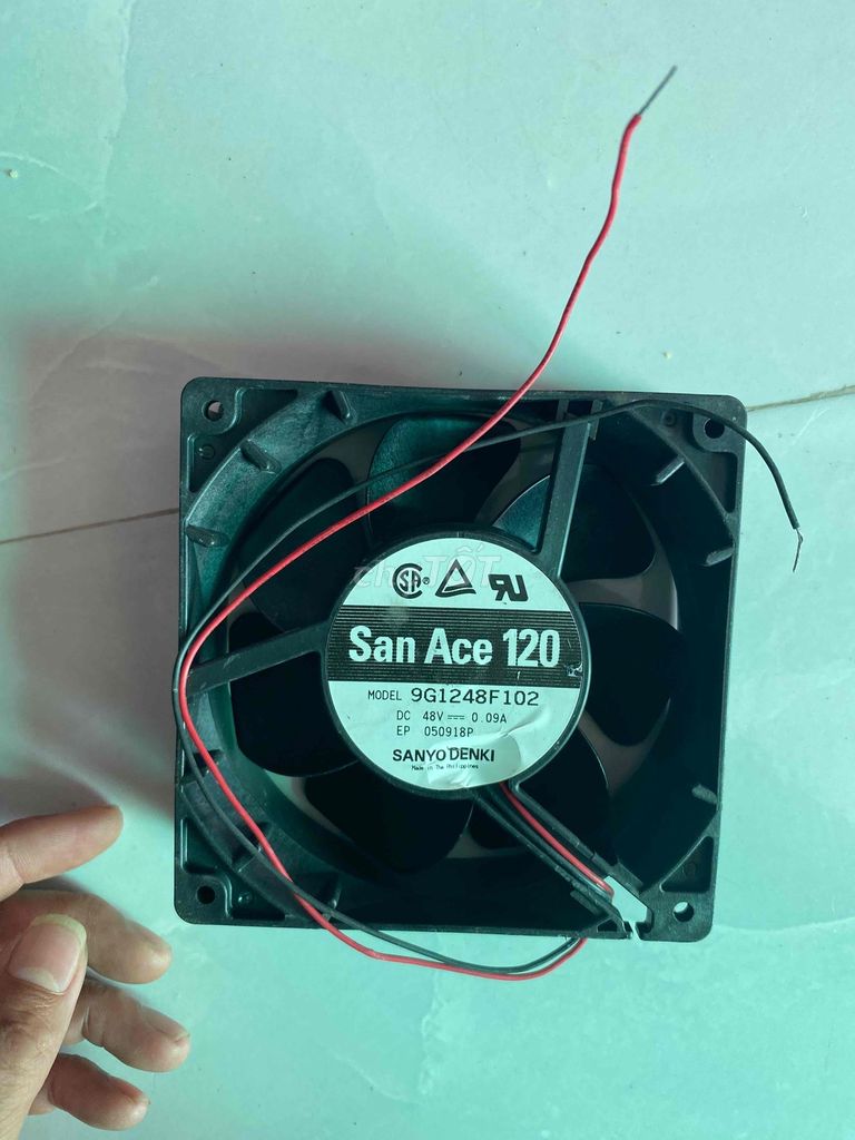 Quạt tản nhiệt SANYO DENKI 9G1248F102 Đen. Mua bán Phụ kiện (Màn hình, Chuột...) tại Huyện Cam Lâm Khánh Hòa được đăng bởi le minh sang hình 1
