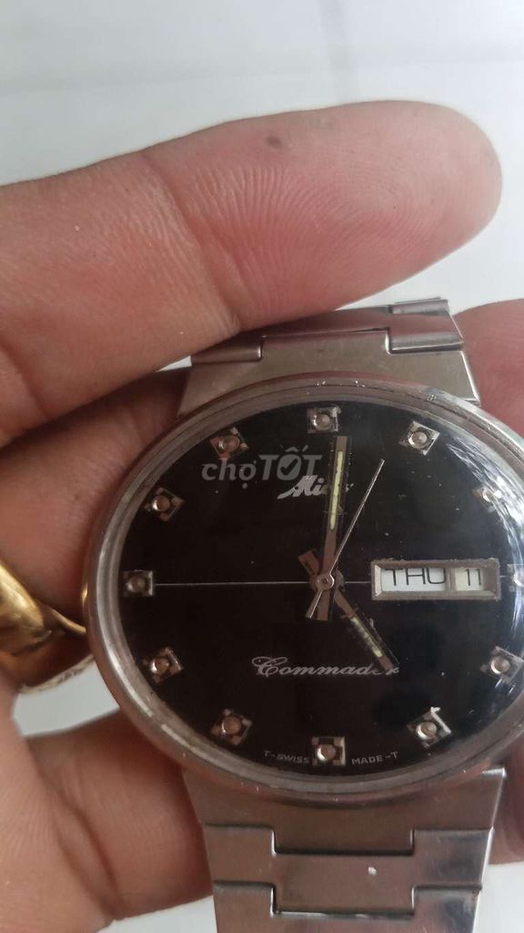 Đh Swiss Mido Commander Automatic  37mm. Mua bán Đồng hồ tại Quận 3 Tp Hồ Chí Minh được đăng bởi Như Quỳnh hình 1