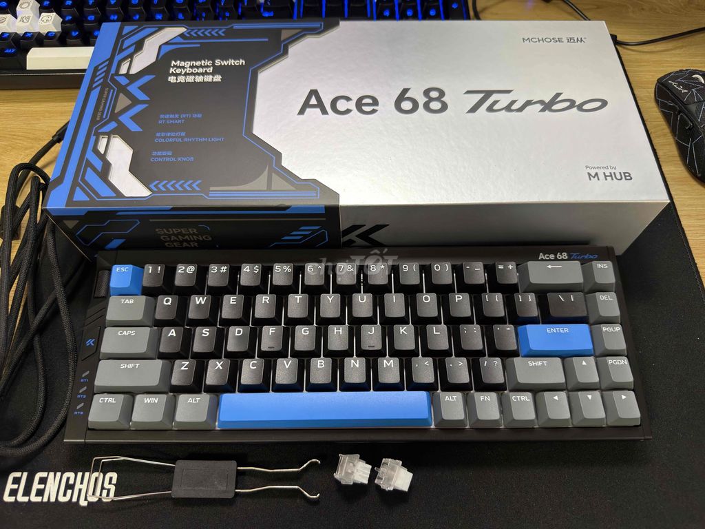 Bàn phím Mchose Ace68 Turbo Nhôm Đen GT Switch. Mua bán Phụ kiện (Màn hình, Chuột...) tại Quận Gò Vấp Tp Hồ Chí Minh được đăng bởi Trịnh Anh Kiện KGG Shop hình 1