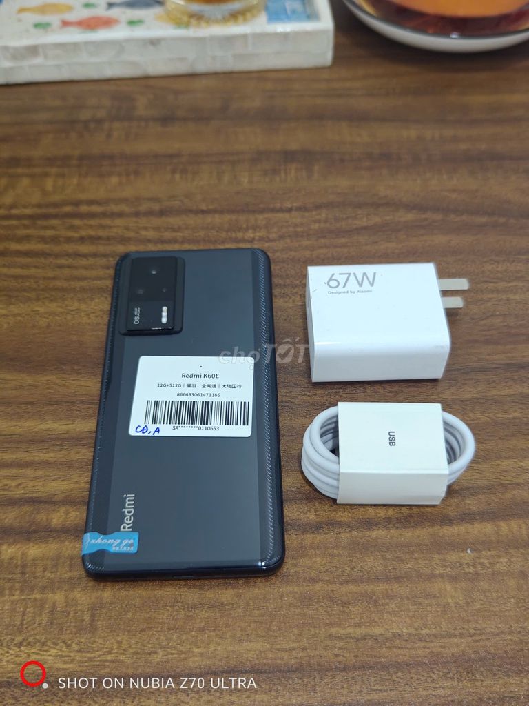 Redmi K60E 5G 12/512 Đen sạc 67w có ship COD - 131315871