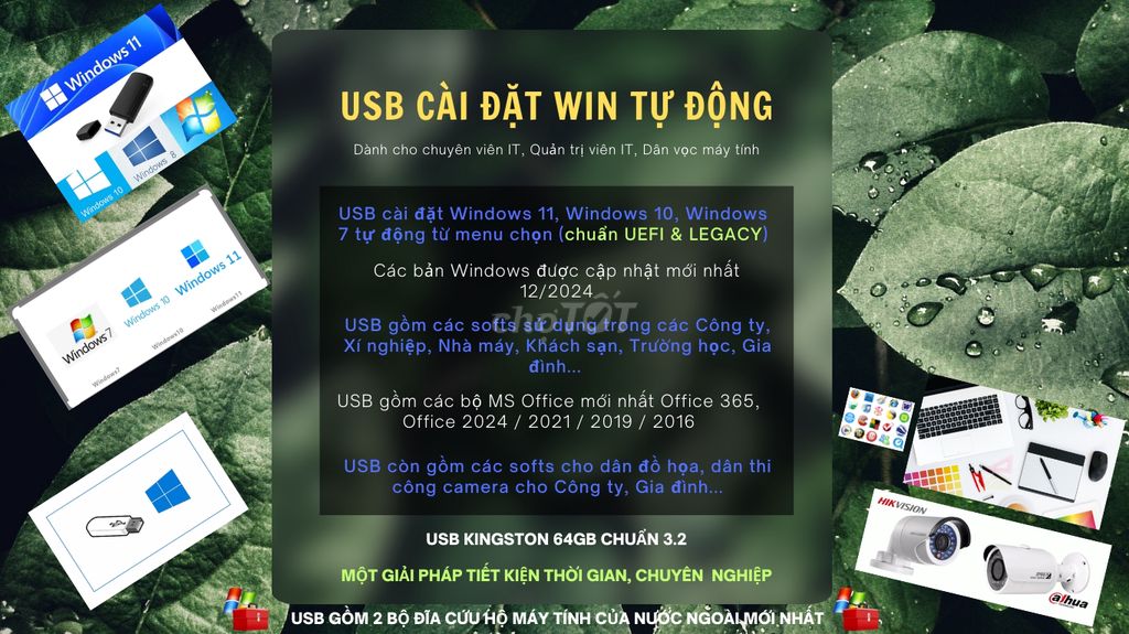 USB Cài Đặt Windows Tự Động