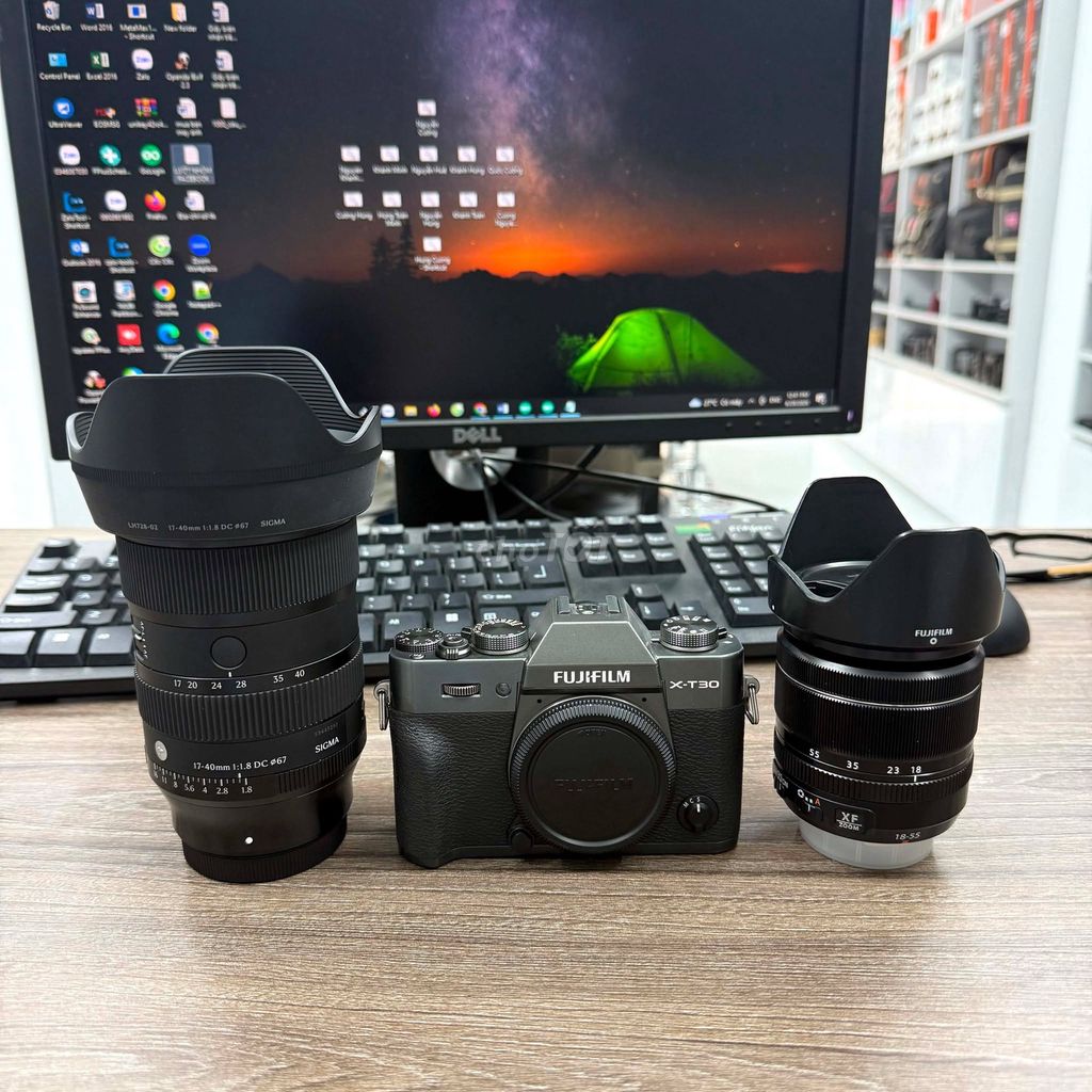 Fujifilm X-T30 & 17-40 F1.8 & 18-55 F2.8-4 . Mua bán Máy ảnh, Máy quay tại Quận Thanh Xuân Hà Nội được đăng bởi Máy Ảnh Nguyễn Cường hình 1