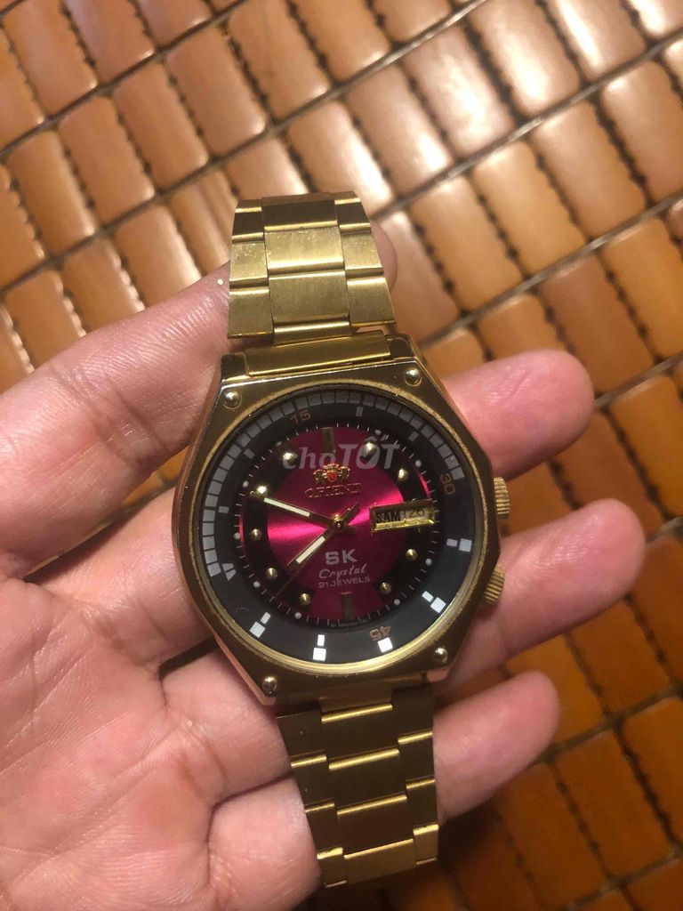 Đồng hồ Orient SK Crystal Nam Vàng. Mua bán Đồng hồ tại Quận Tân Bình Tp Hồ Chí Minh được đăng bởi TMV hình 1