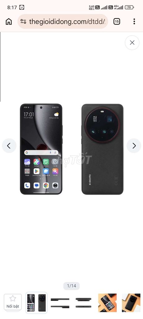 Xiaomi 15 Ultra Đen. Mua bán Điện thoại tại Thành phố Vũng Tàu Bà Rịa - Vũng Tàu được đăng bởi Triệu Nguyễn Ngọc hình 1