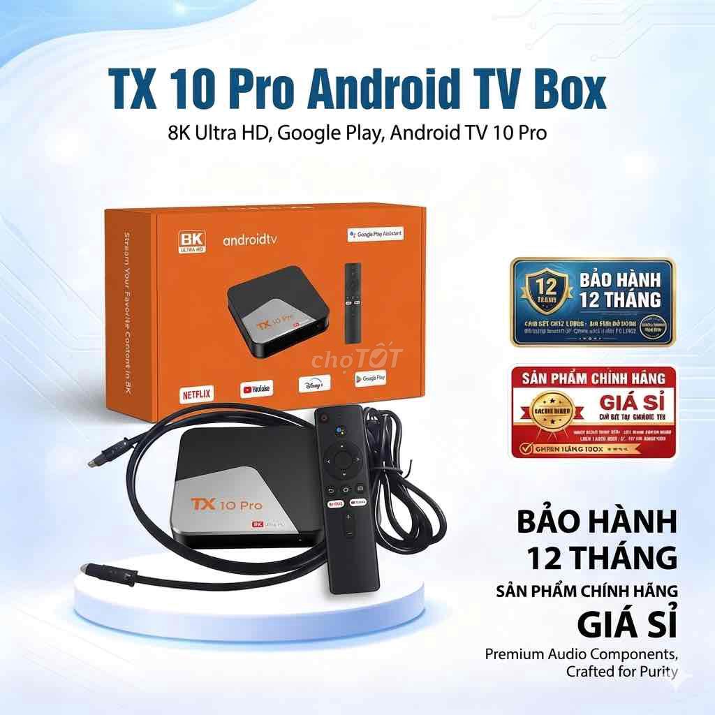 [GIÁ SỈ] Android TV Box TX 10 Pro - 8K Ultra HD, C. Mua bán Tivi, Âm thanh tại Huyện Tân Trụ Long An được đăng bởi Phan thanh huy hình 1