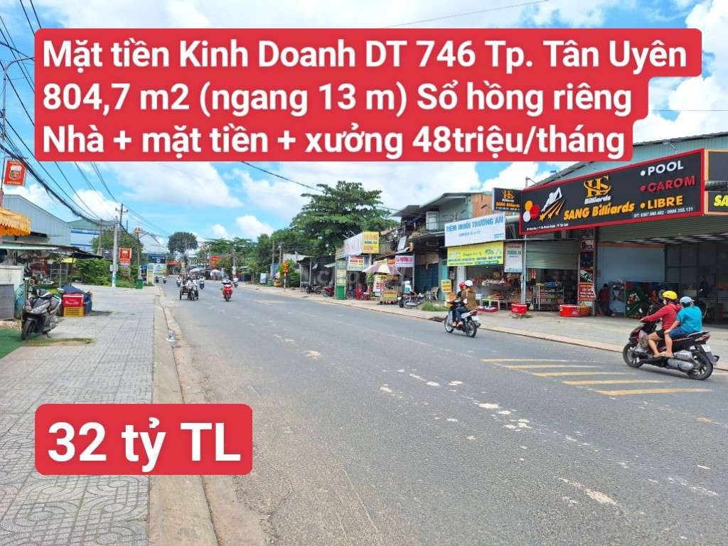 🆘 Đất Mặt Tiền Kinh Doanh DT 746 P. Tân Phước Khánh Tp. Tân Uyên