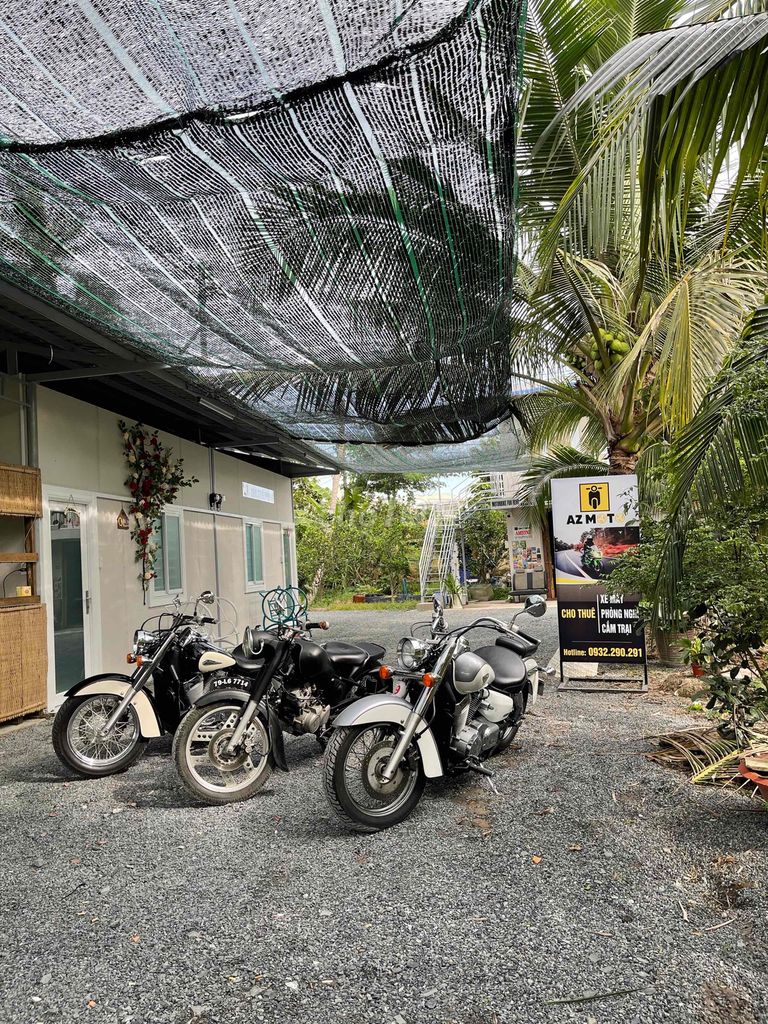 Xe côn tay Honda Shadow màu trắng xanh. Mua bán Xe máy tại Thành phố Bến Tre Bến Tre được đăng bởi Bùi Duy Phương hình 1