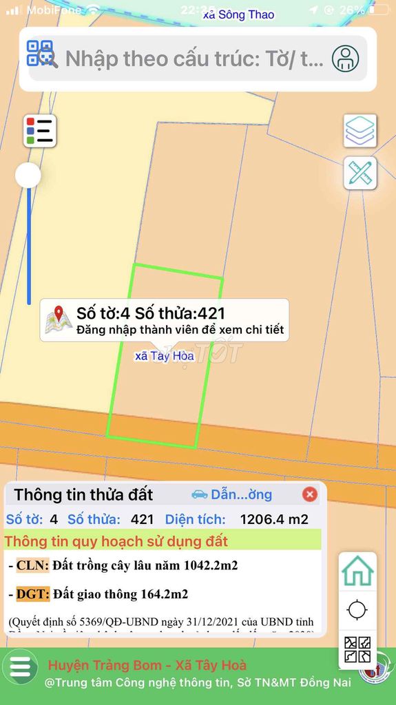 cần bán đất nông nghiệp , diện tich 2250m2 , đã có sổ hồng. Mua bán đất tại Huyện Trảng Bom Đồng Nai được đăng bởi luu thi thanh huong hình 2