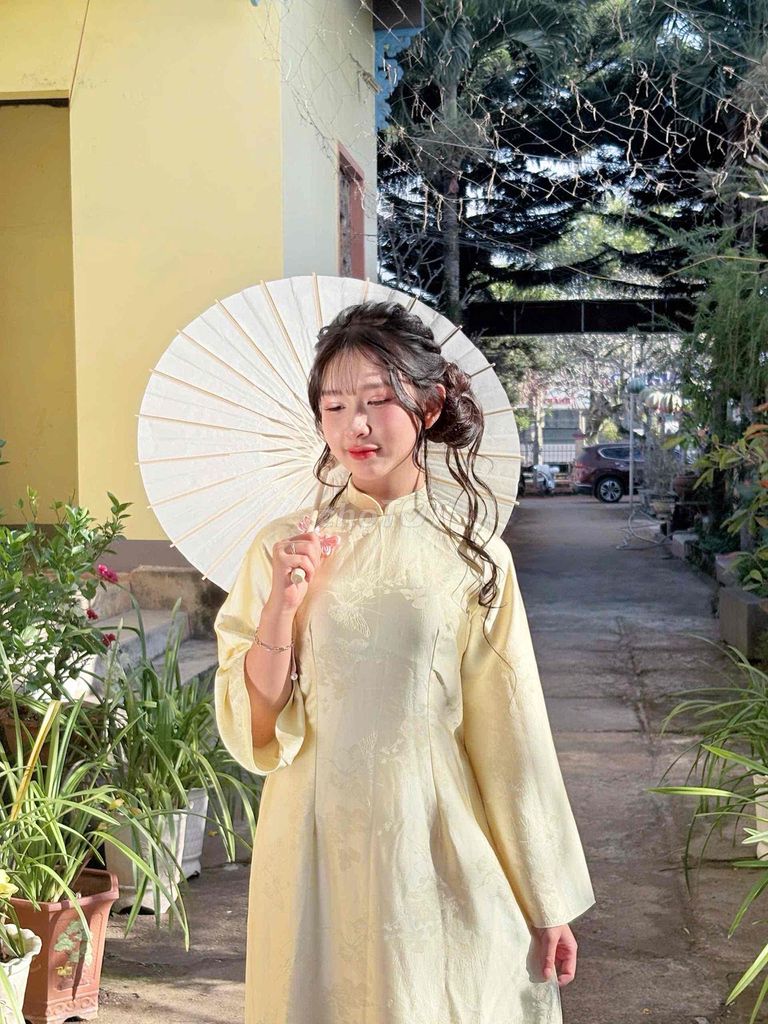 Áo dài Nữ Gấm Tay loe. Mua bán Quần áo tại Huyện Đắk Mil Đắk Nông được đăng bởi thưem hình 1