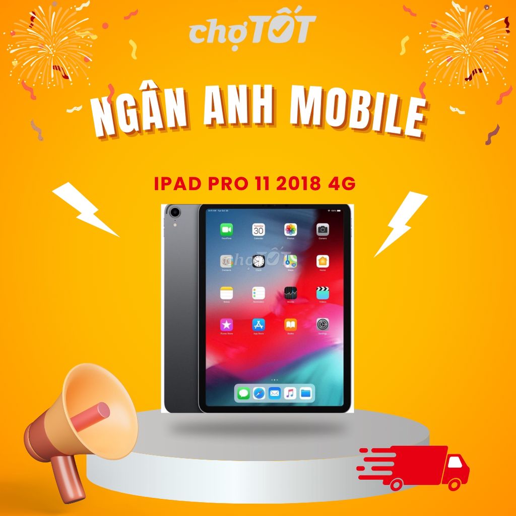 🔥 Ipad Pro 11 Inch 2018 4G 64GB đen - xám. Mua bán Máy tính bảng tại Thành phố Thủ Đức Tp Hồ Chí Minh được đăng bởi Ngân anh mobile hình 2