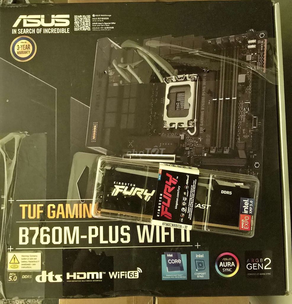 Main ASUS TUF GAMING B760M + Ram 32GB 6000 Expo. Mua bán Linh kiện (RAM, Card...) tại Thành phố Phủ Lý Hà Nam được đăng bởi Bella N hình 1
