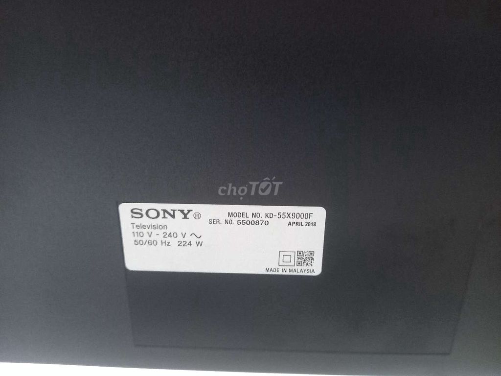 Tivi Sony 55X9000F. Mua bán Tivi, Âm thanh tại Quận Bình Tân Tp Hồ Chí Minh được đăng bởi gianluigi hình 1
