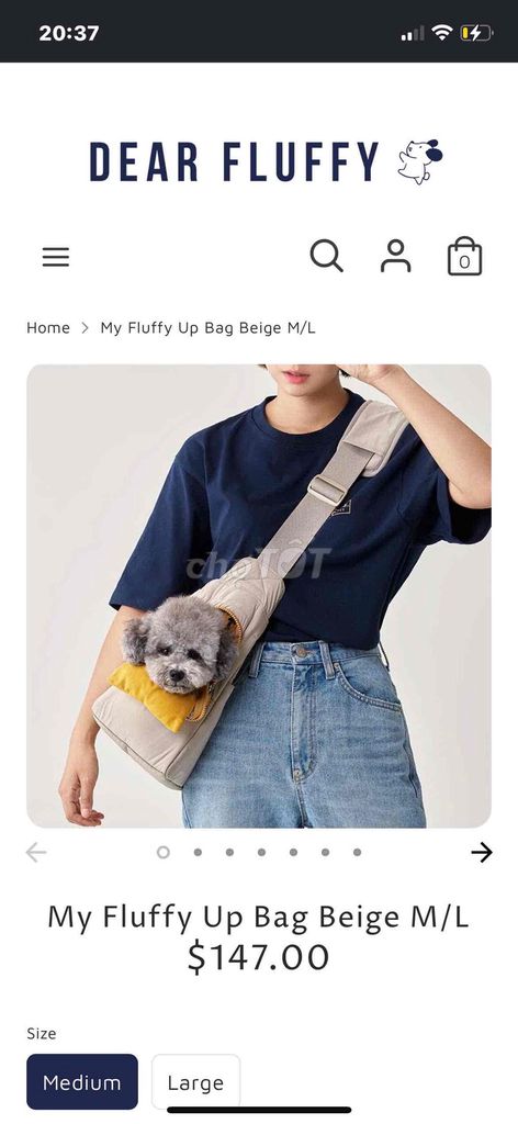 Túi đựng thú cưng My Fluffy Vải M/L. Mua bán Phụ kiện, Thức ăn, Dịch vụ tại Huyện Nhà Bè Tp Hồ Chí Minh được đăng bởi Tạp Hoá Nhà Giang hình 1