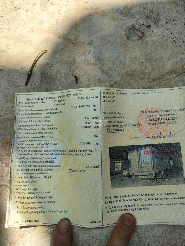 isuzu cần bán xe chạy ổn định. Mua bán Xe tải, xe ben tại Huyện Mê Linh Hà Nội được đăng bởi Linh Nguyễn hình 6