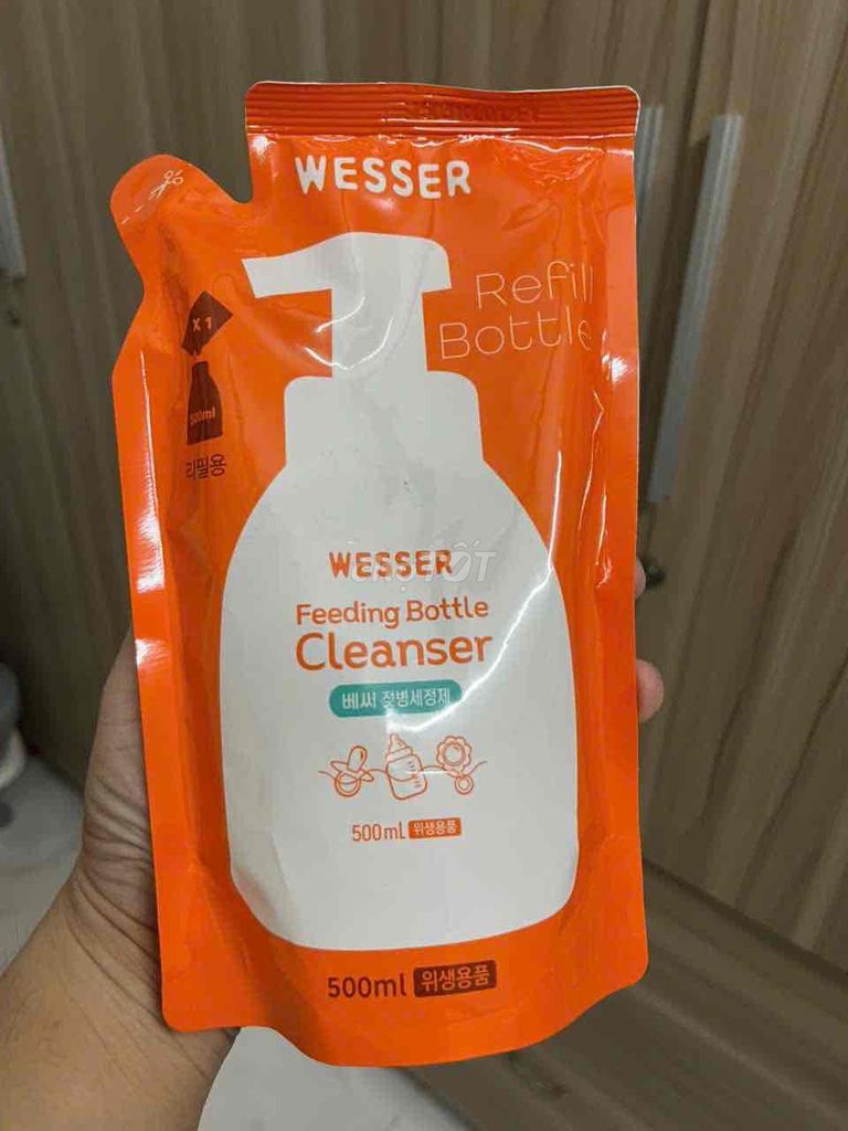 Nước rửa bình sữa Wesser 500ml. Mua bán Mẹ và bé tại Quận 12 Tp Hồ Chí Minh được đăng bởi Moren hình 1