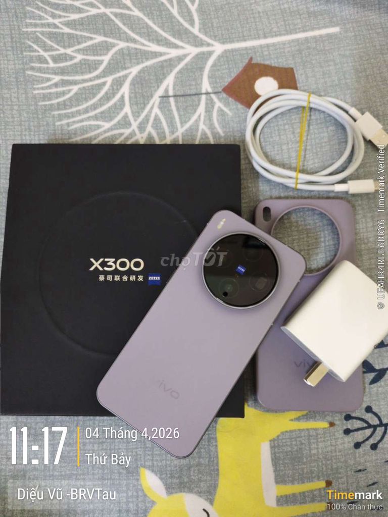 Vivo X300 Tím Nội địa Like new fullbox. Mua bán Điện thoại tại Huyện Xuyên Mộc Bà Rịa - Vũng Tàu được đăng bởi D hình 1