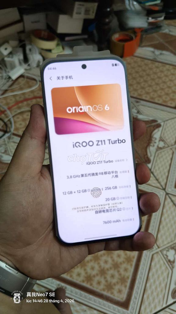 iQOO Z11 Turbo 256GB Trắng và đen. Mua bán Điện thoại tại Quận Hoàng Mai Hà Nội được đăng bởi Lê Ngọc Sơn hình 1