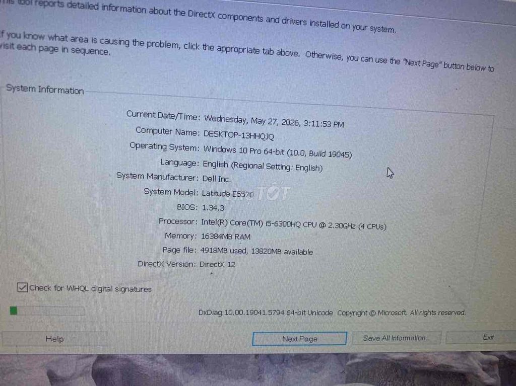 Dell Latitude E5570 i5-6300HQ 15.6 inch 16GB/256GB. Mua bán Laptop tại Quận Hoàng Mai Hà Nội được đăng bởi Thủy hình 1