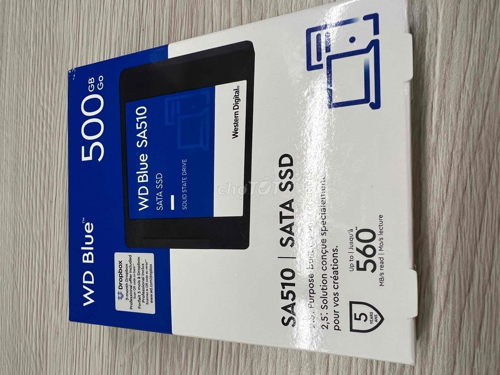 Ổ cứng SSD WD 500gb nguyên seal bảo hành 02/2030