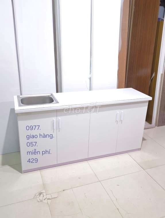 Tủ bếp nhựa 1m65cm.kjl78