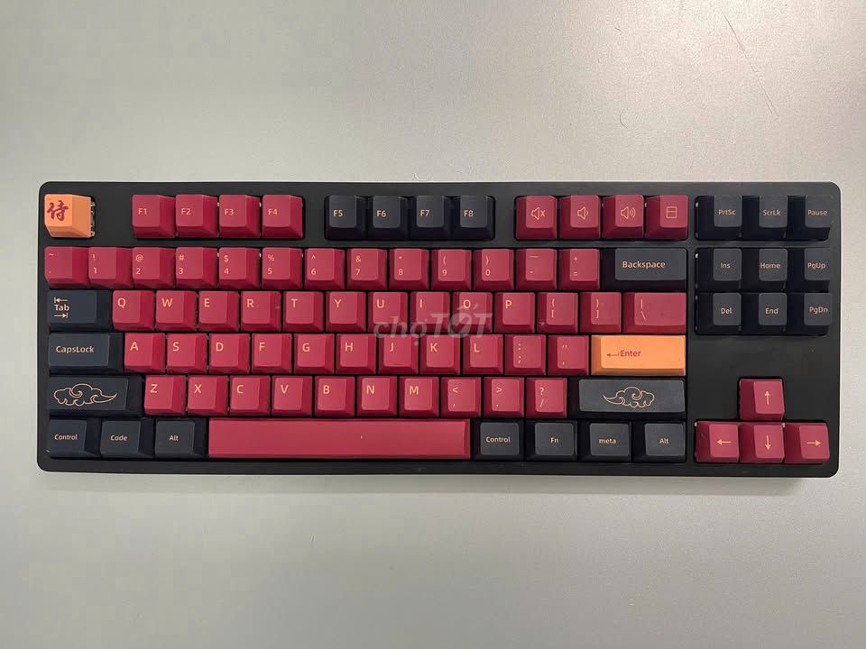 Bàn phím cơ FL-Esport F11G + Bộ Keycap Red Samurai