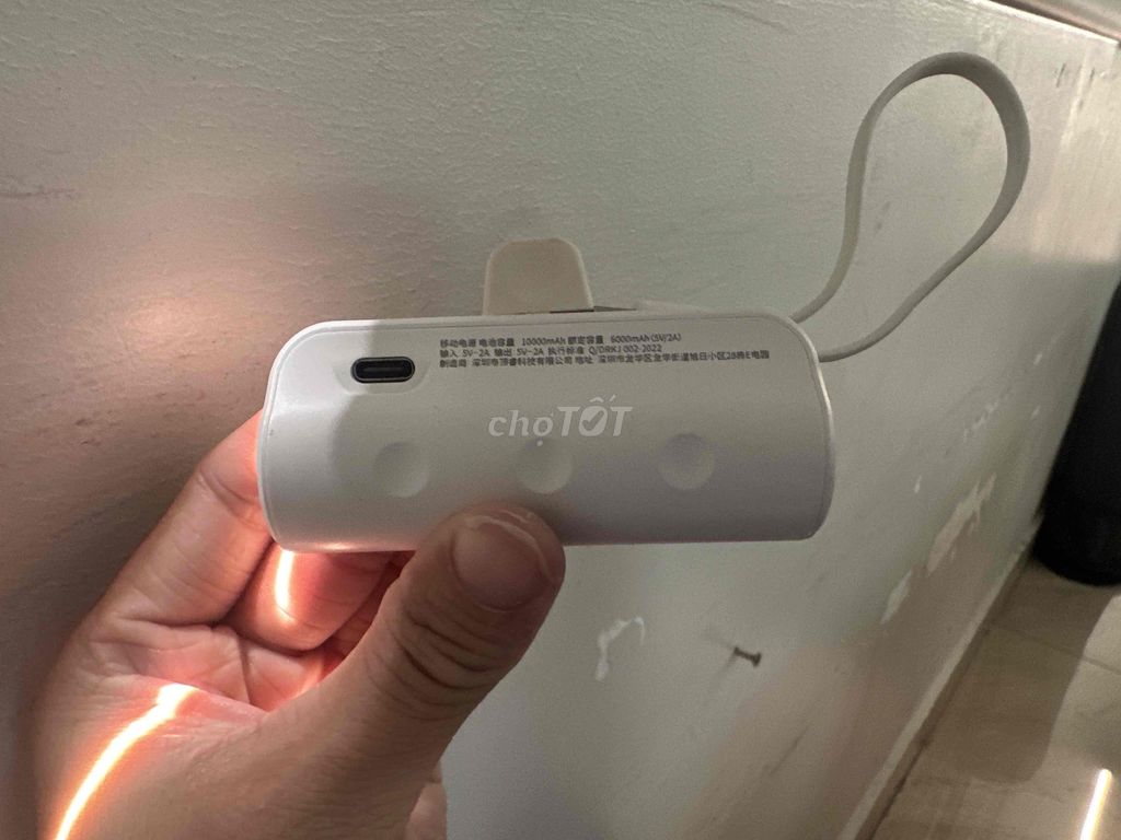 Sạc dự phòng Jeisys 10000 mAh Trắng. Mua bán Phụ kiện (Màn hình, Chuột...) tại Thành phố Cà Mau Cà Mau được đăng bởi Đăng  hình 1