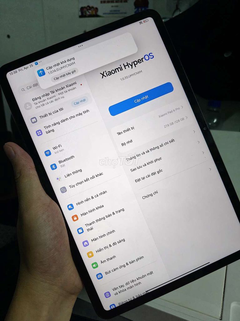 Mipad 6 pro 8/128 fullbox 99%. Mua bán Máy tính bảng tại Quận Gò Vấp Tp Hồ Chí Minh được đăng bởi Dũng Mipad hình 2