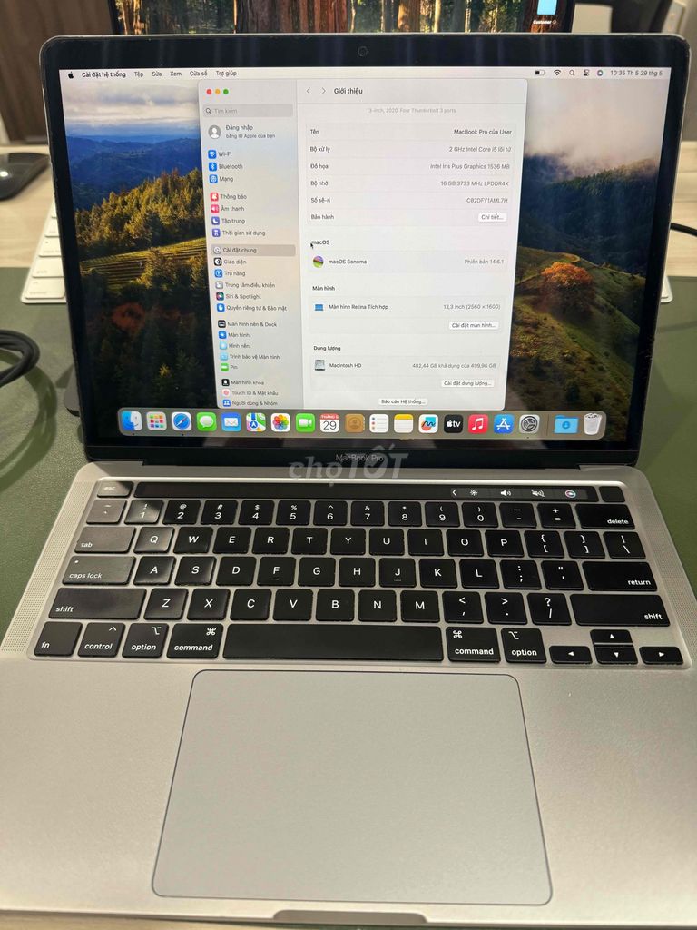 Macbook Pro 2020 13inch 16GB Ram,512GB SSD xám đen. Mua bán Laptop tại Quận 7 Tp Hồ Chí Minh được đăng bởi Nguyen David hình 1