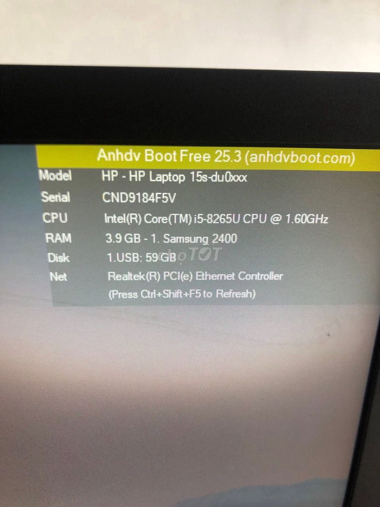 HP 15s-du i5-8265U 4GB Bạc Like New. Mua bán Laptop tại Quận 1 Tp Hồ Chí Minh được đăng bởi Hội Đồ Điện Tử hình 1