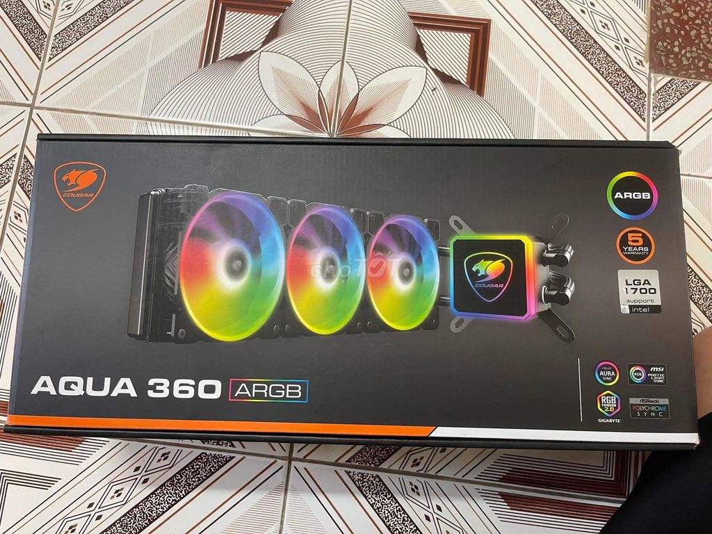 Tản nhiệt nước Cougar Aqua 360 ARGB. Mua bán Linh kiện (RAM, Card...) tại Quận Hoàng Mai Hà Nội được đăng bởi Nguyễn Thanh Hà hình 1