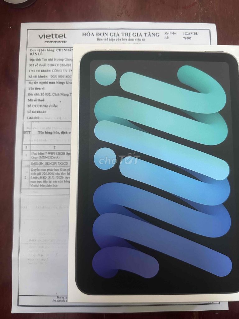 Apple iPad Mini 7 128GB Xám. Mua bán Máy tính bảng tại Quận 3 Tp Hồ Chí Minh được đăng bởi khánh hình 1