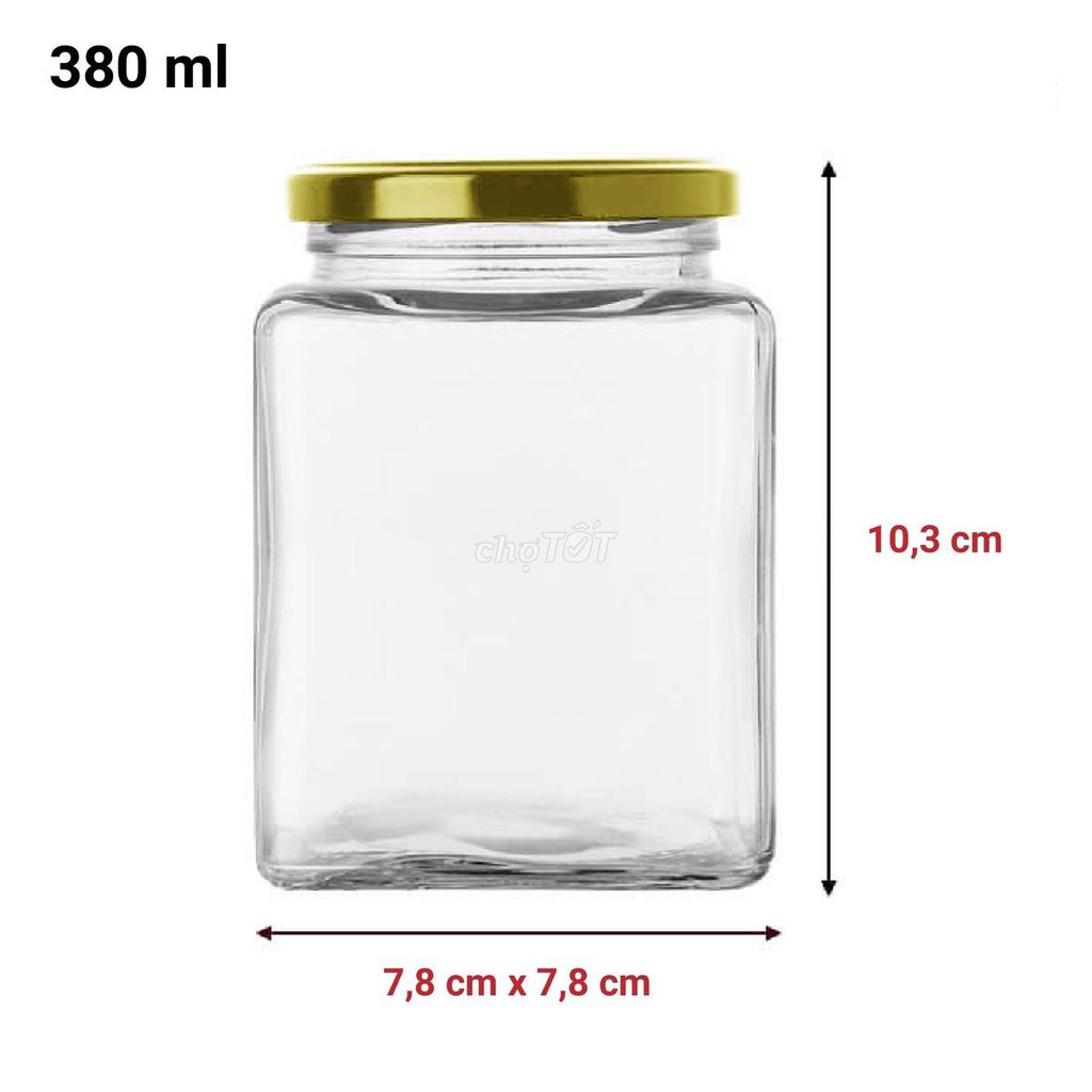 Lọ thủy tinh vuông 100ml 2k,380ml 7k, 500ml 8kcái. Mua bán Nội thất, đồ gia dụng khác tại Quận 11 Tp Hồ Chí Minh được đăng bởi vũ hình 1