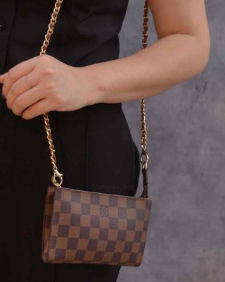 pouch LV damier Auth 2hand