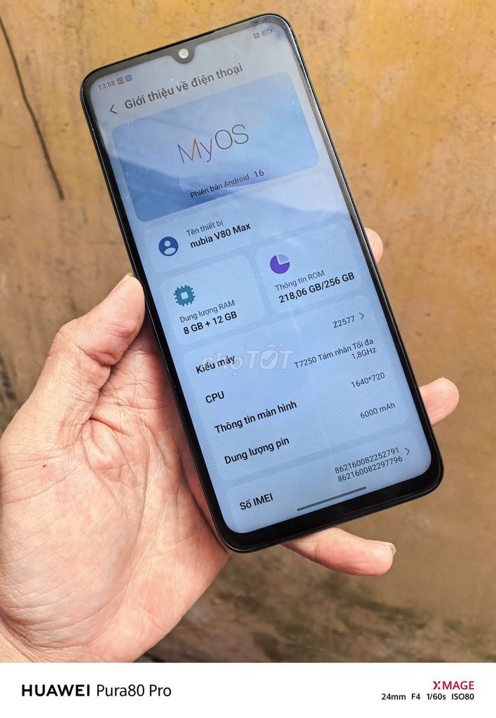 ZTE Nubia V80 Max 8GB 256GB Xám. Mua bán Điện thoại tại Thành phố Mỹ Tho Tiền Giang được đăng bởi Quan Nguyễn  hình 1