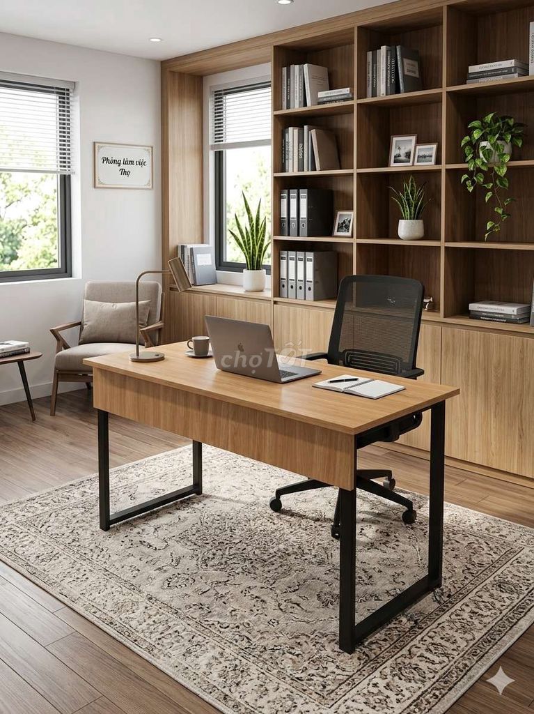 Bàn làm việc chân sắt 60x120 có tấm che lịch sự. Mua bán Bàn ghế tại Thành phố Thủ Đức Tp Hồ Chí Minh được đăng bởi Nguyễn Đức Thọ hình 1