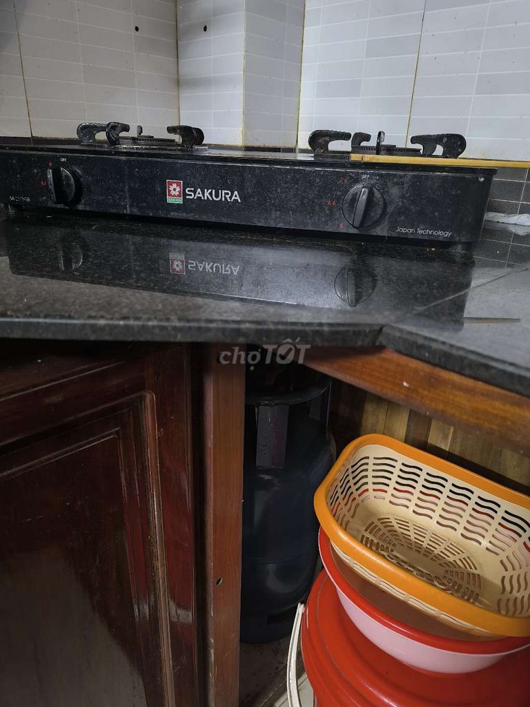 Combo bếp Sakura 2 lò và bình 12kg