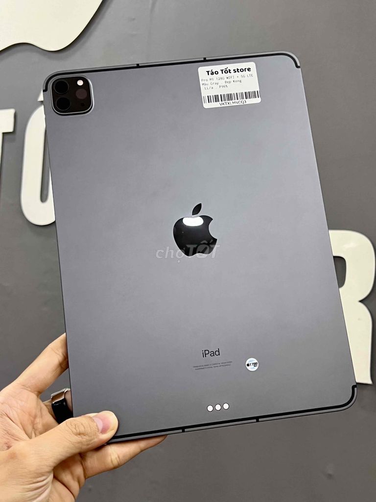 ipad pro M1 128G Wifi + 5G lắp sim LTE pin 96% đẹp