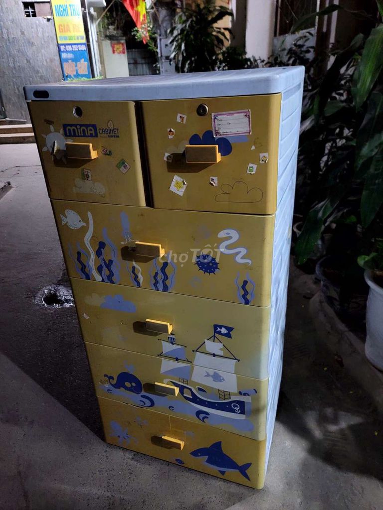 Tủ quần áo Duy Tân Nhựa 5 tầng 6 ngăn. Mua bán Tủ, kệ gia đình tại Quận Đống Đa Hà Nội được đăng bởi Lâm Vũ hình 1