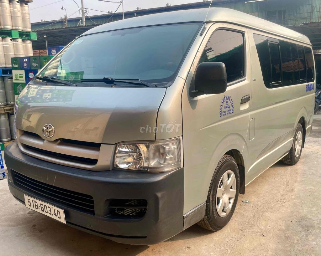 Toyota Hiace 2007 tải VAN 3 chỗ 940kg máy xăng