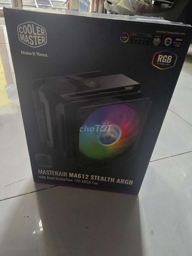 Tản nhiệt Cooler Master MA612 Stealth ARGB Đen. Mua bán Linh kiện (RAM, Card...) tại Quận Phú Nhuận Tp Hồ Chí Minh được đăng bởi Nguyễn Văn Bảo hình 1