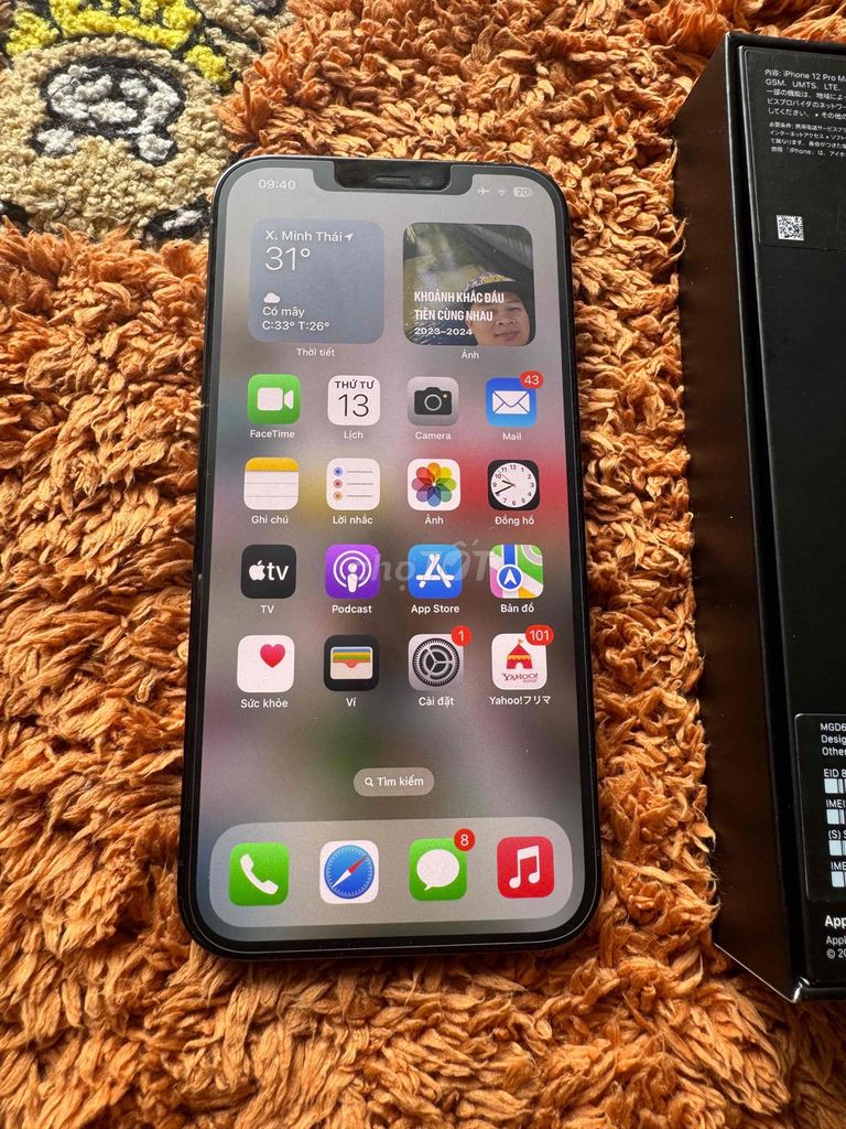 iphone 12 pro max QT 512GB. Mua bán Điện thoại tại Huyện Trực Ninh Nam Định được đăng bởi Dĩnh Nguyễn hình 1