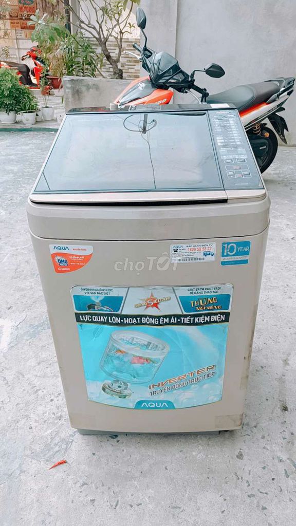 Máy giặt Aqua 9kg inverter zin đẹp