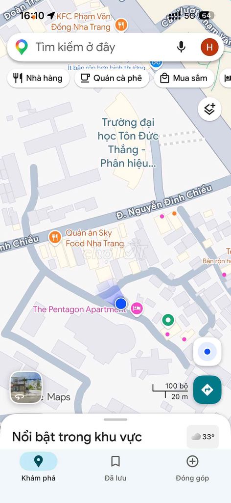 dốc đại học bắc nha trang viu biển cách đại học 150m