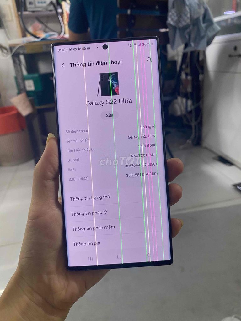 Samsung Galaxy S22 Ultra 128GB Đen. Mua bán Điện thoại tại Quận Tân Phú Tp Hồ Chí Minh được đăng bởi Minh Khang Sài gòn MoBILE hình 1