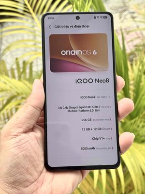 IQOO Neo8 12GB/256GB pin 98%
